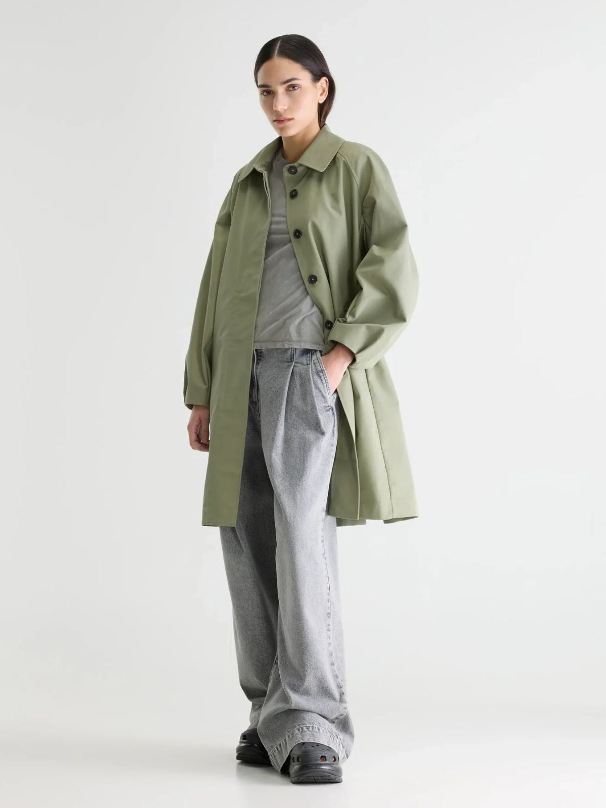 Julie Trench coat - Sage