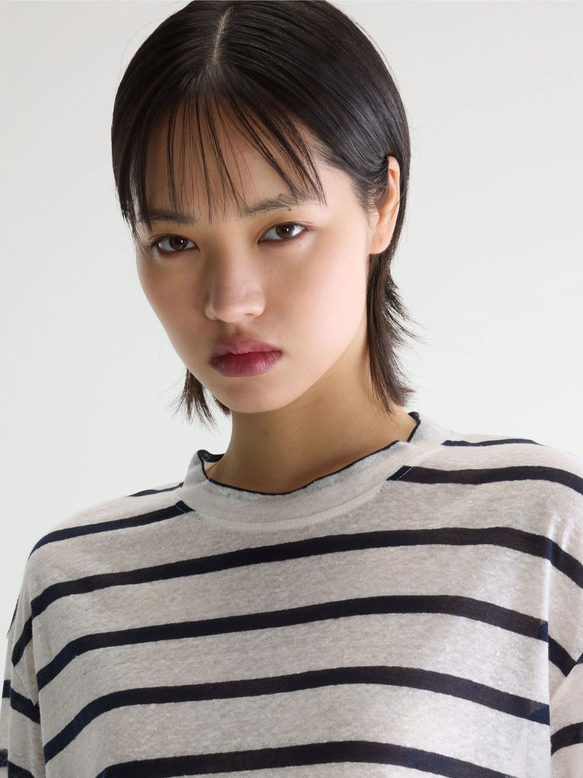 Vydel Stripe T-Shirt - Navy & White