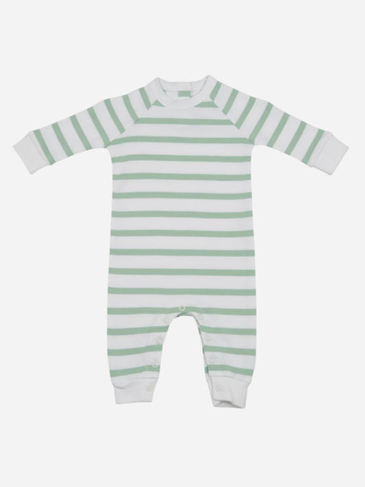 Breton striped All-In -One - Seafoam