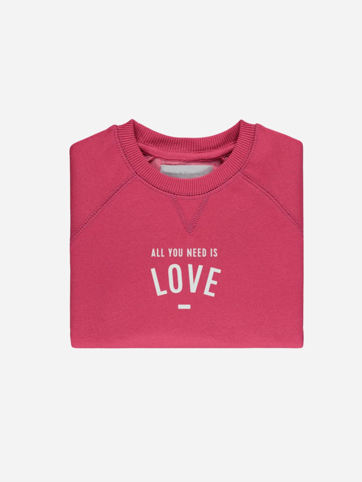 Sweatshirt "All You Need is Love" - Berry