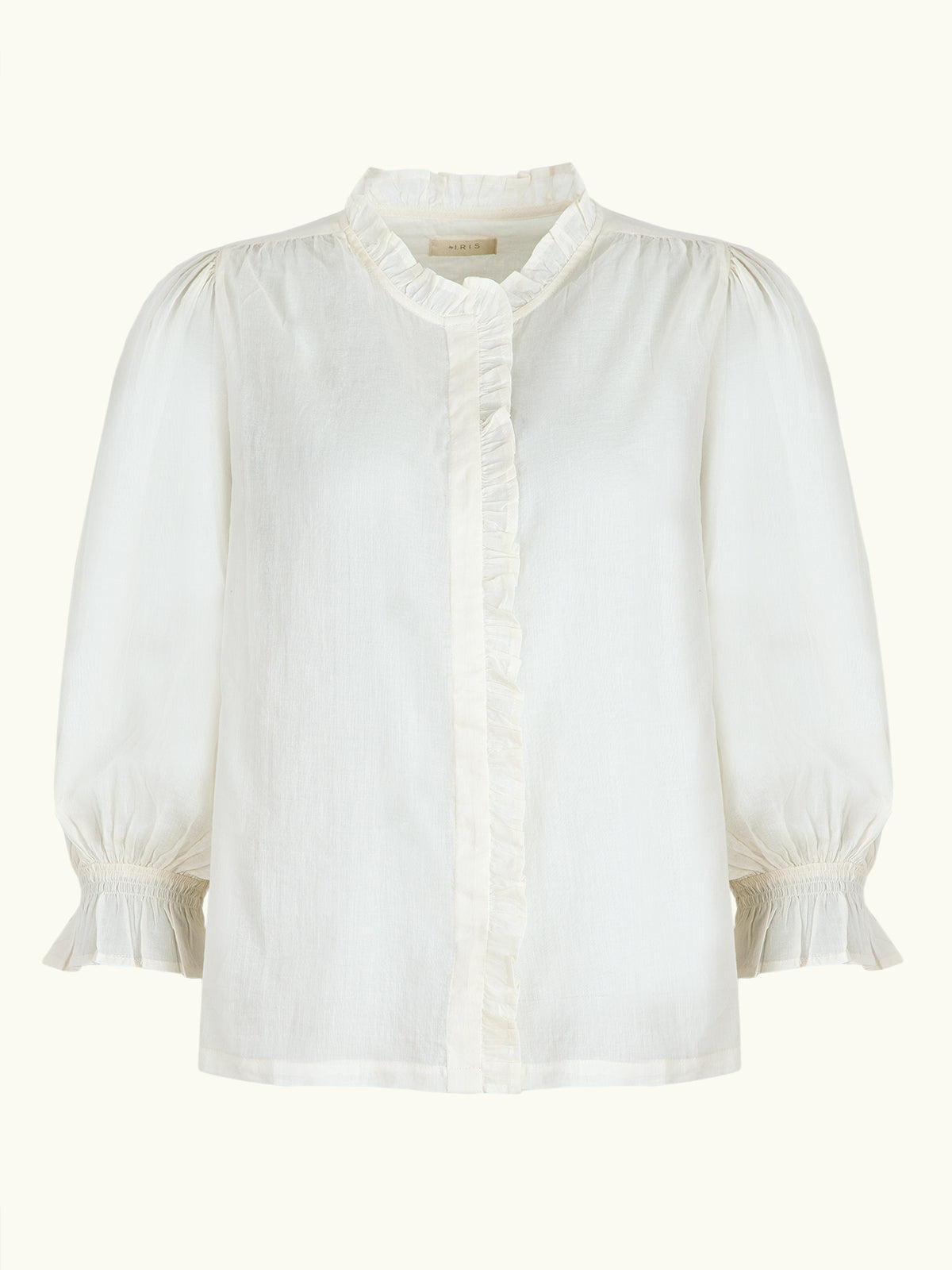 Frankie Voile Ruffle Blouse - Ecru