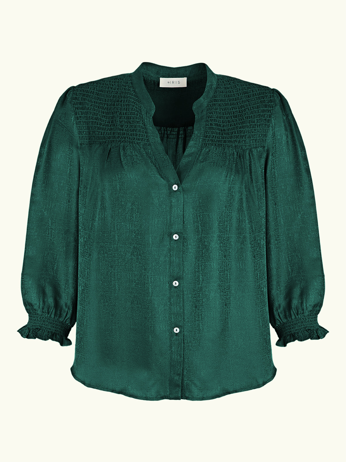 Rhys Silk Blend Blouse - Green