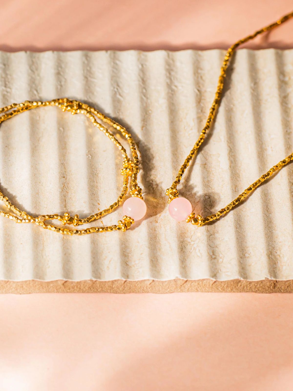 Bluebell Necklace - Rose Quartz