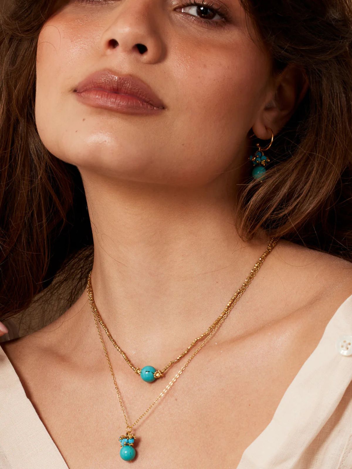 Bluebell Necklace - Turquiose
