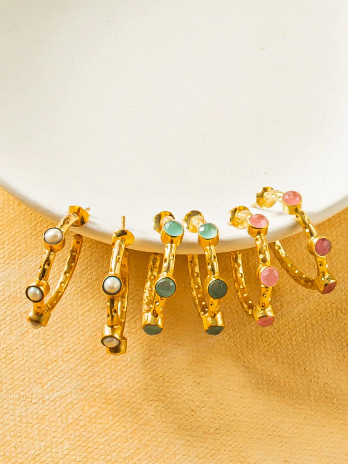 Cruise  Hoops - Pink Jade