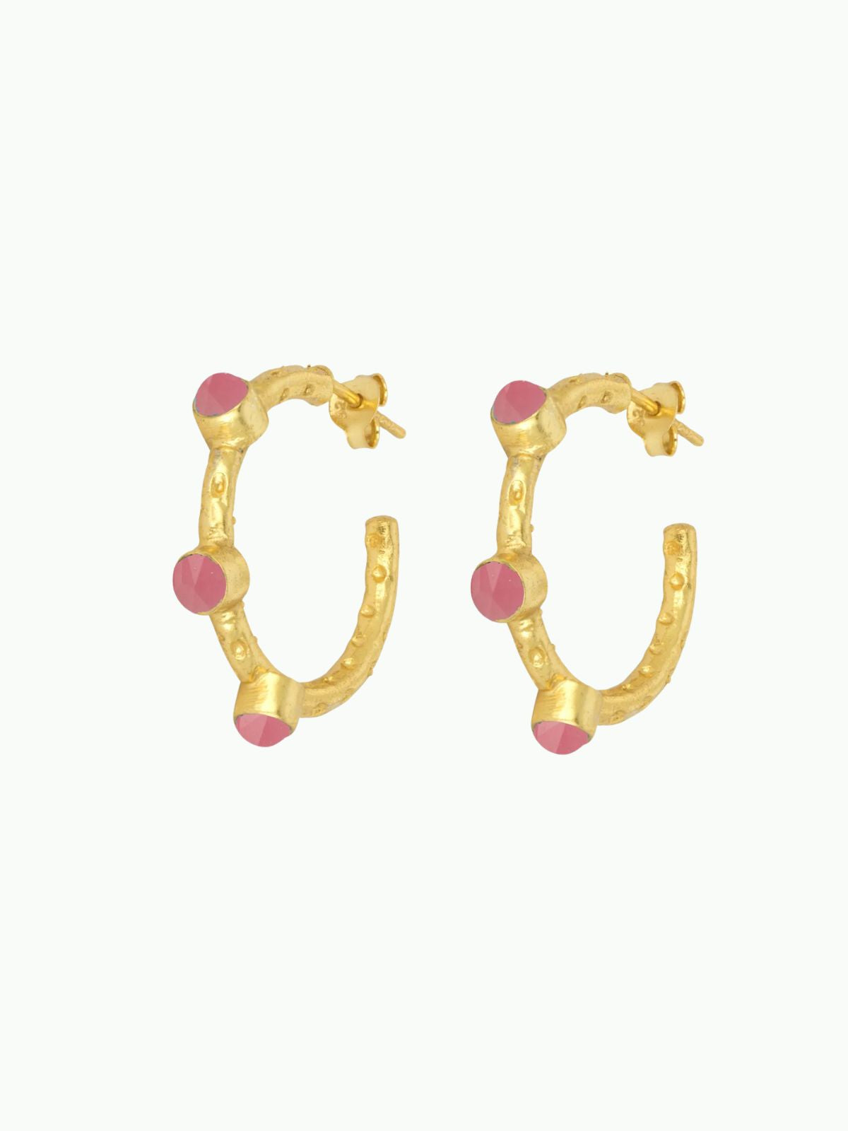 Cruise  Hoops - Pink Jade