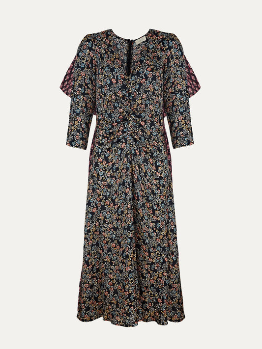 Flora Satin Dress - Print