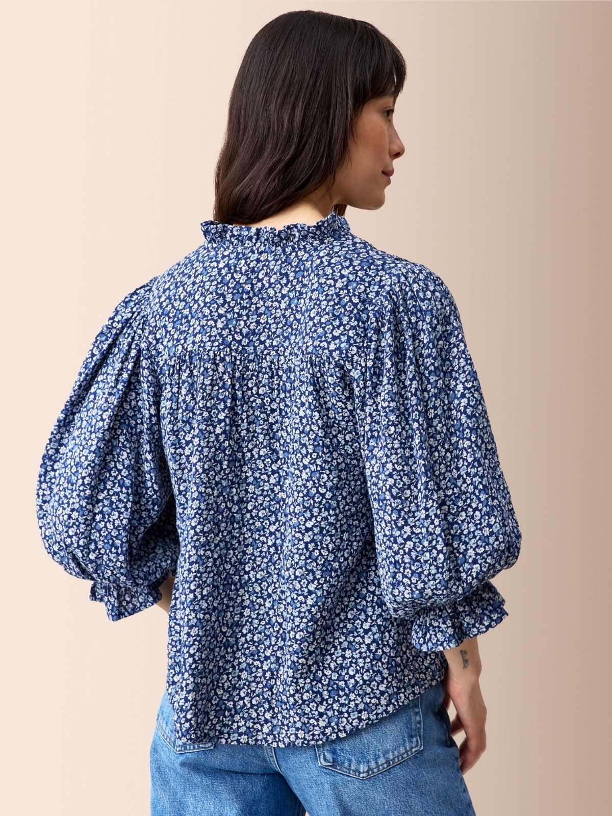 Iris Fashion - BY IRIS - Frankie Ruffle Blouse - Ditsy Print