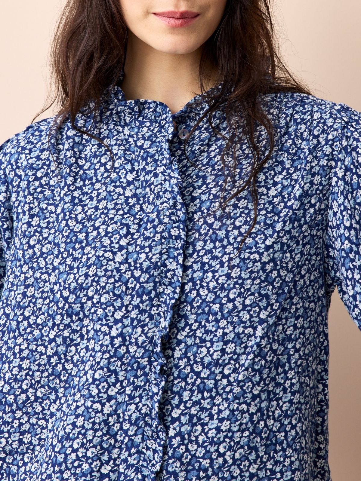 Iris Fashion - BY IRIS - Frankie Ruffle Blouse - Ditsy Print
