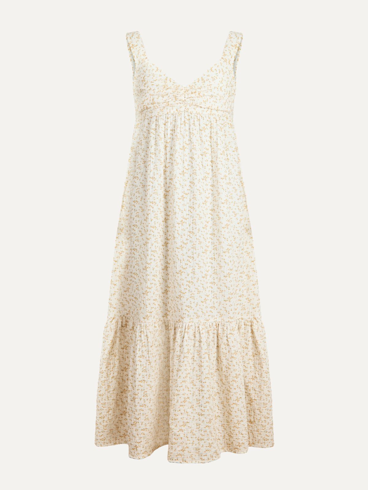 Ivy Double Cotton Gauze Dress - Ditsy Print