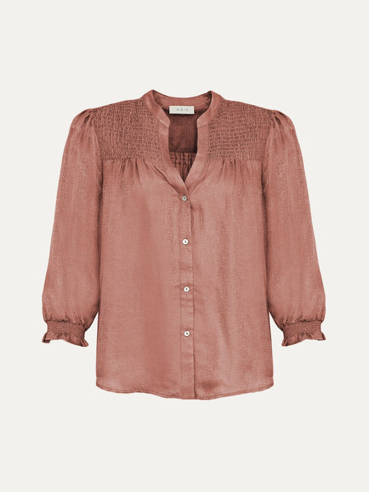 Rhys Silk Blend Blouse - Pink