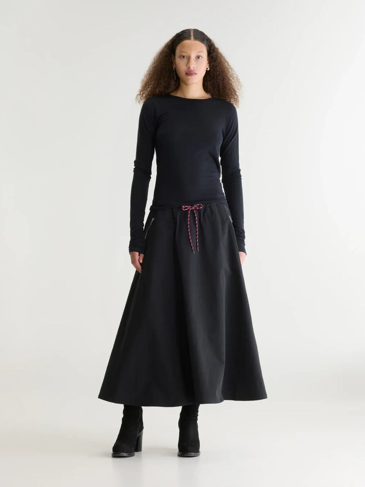 Harlin Midi Skirt - Black