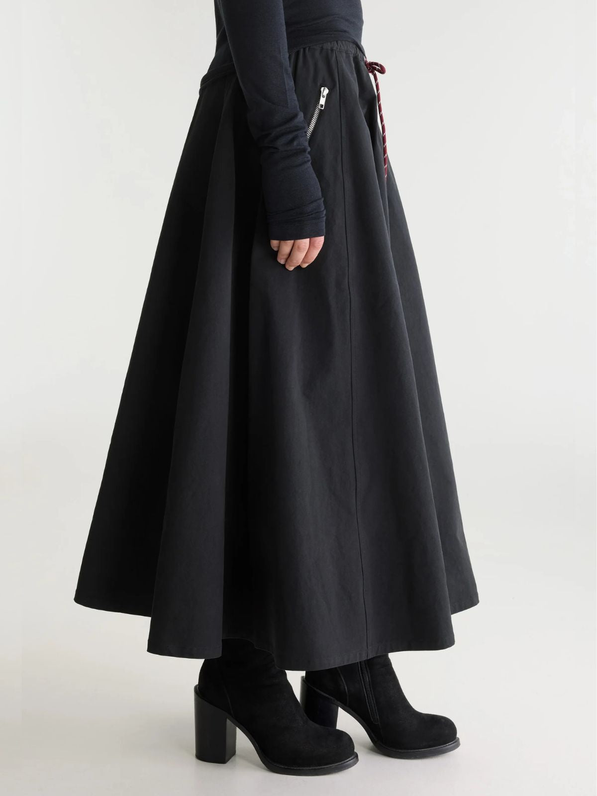 Harlin Midi Skirt - Black