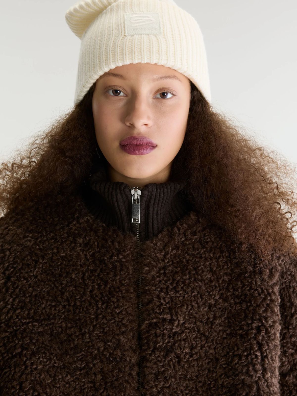 Jalli Faux Fur Jacket - Brown
