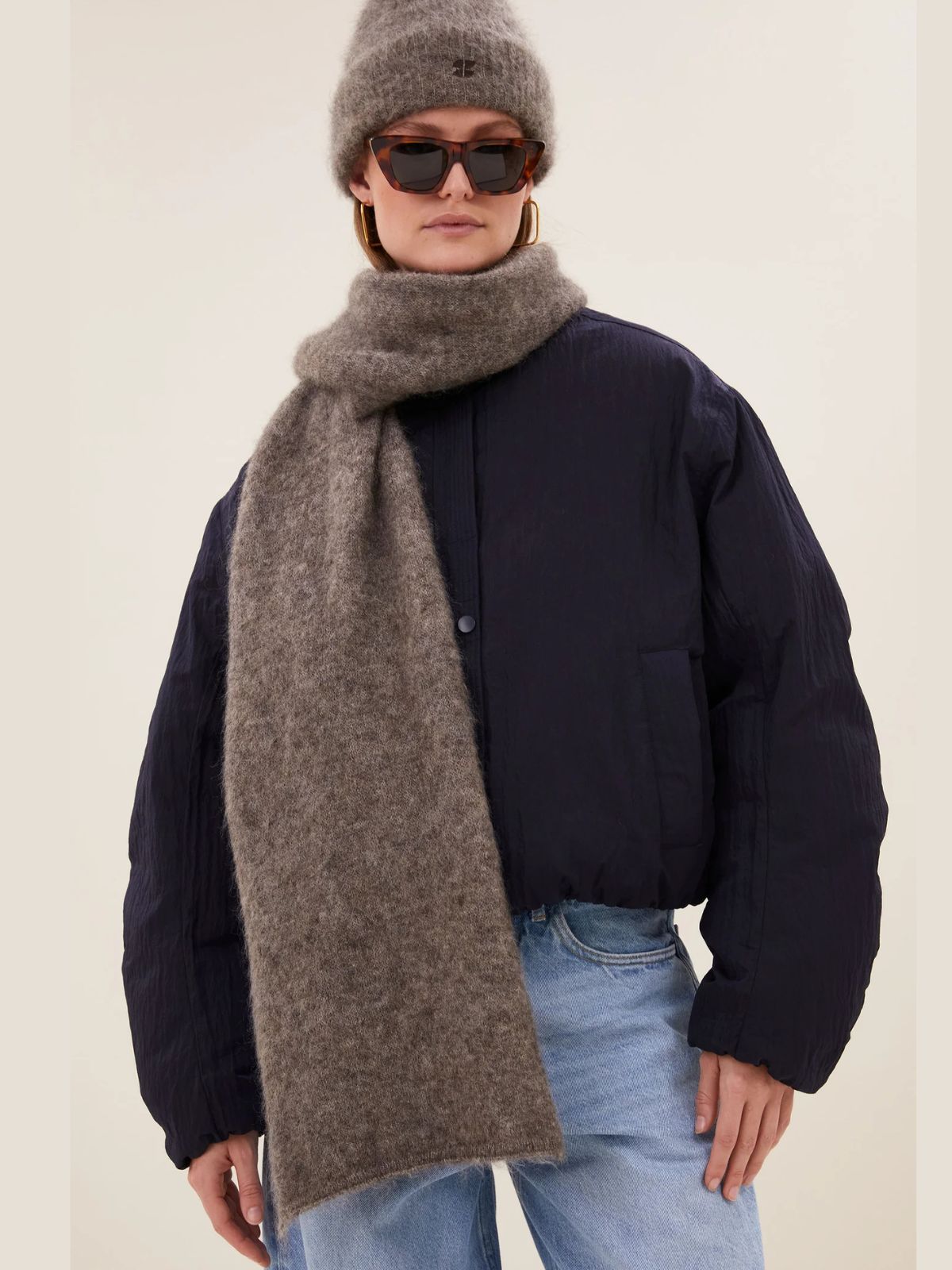 Leah Norton Scarf - Biscuit