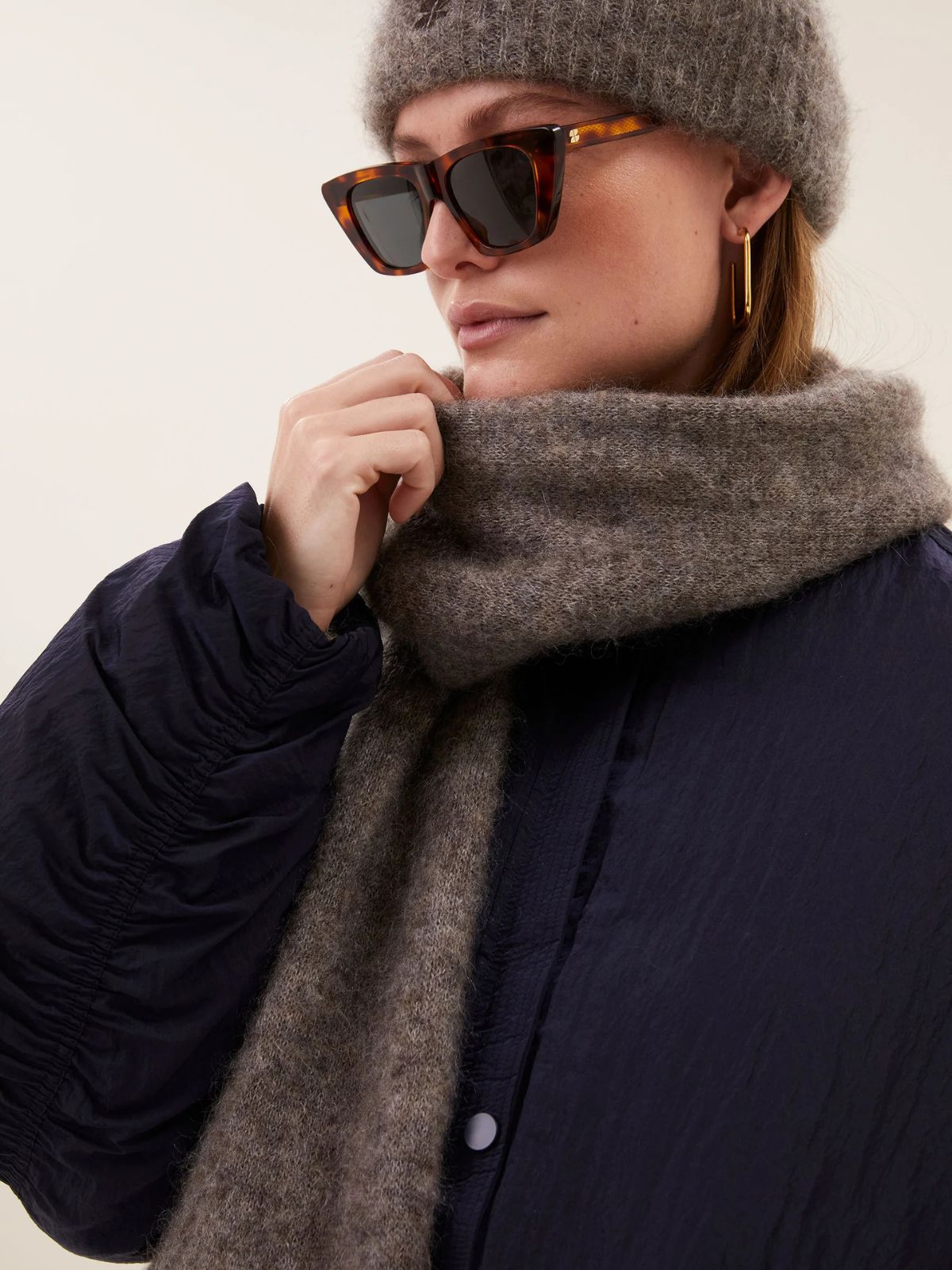 Leah Norton Scarf - Biscuit
