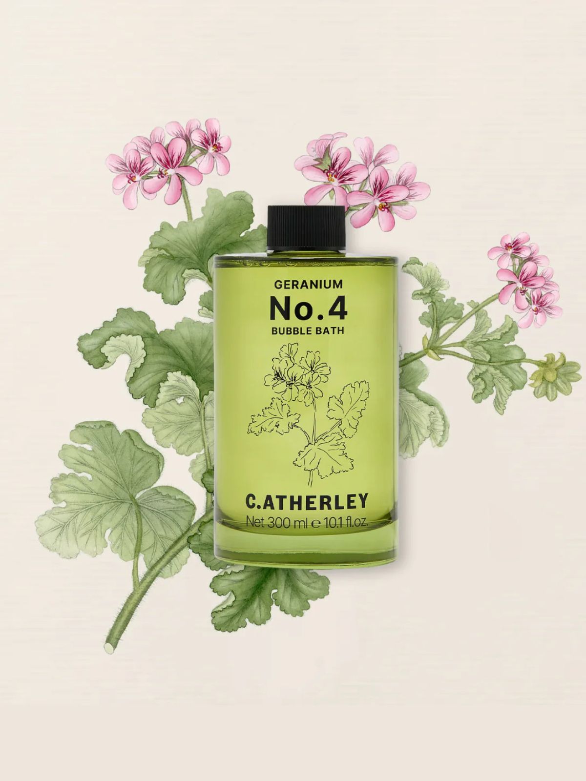 Iris Fashion - C.ATHERLEY - NO4 - Bubble-Bath - Geranium