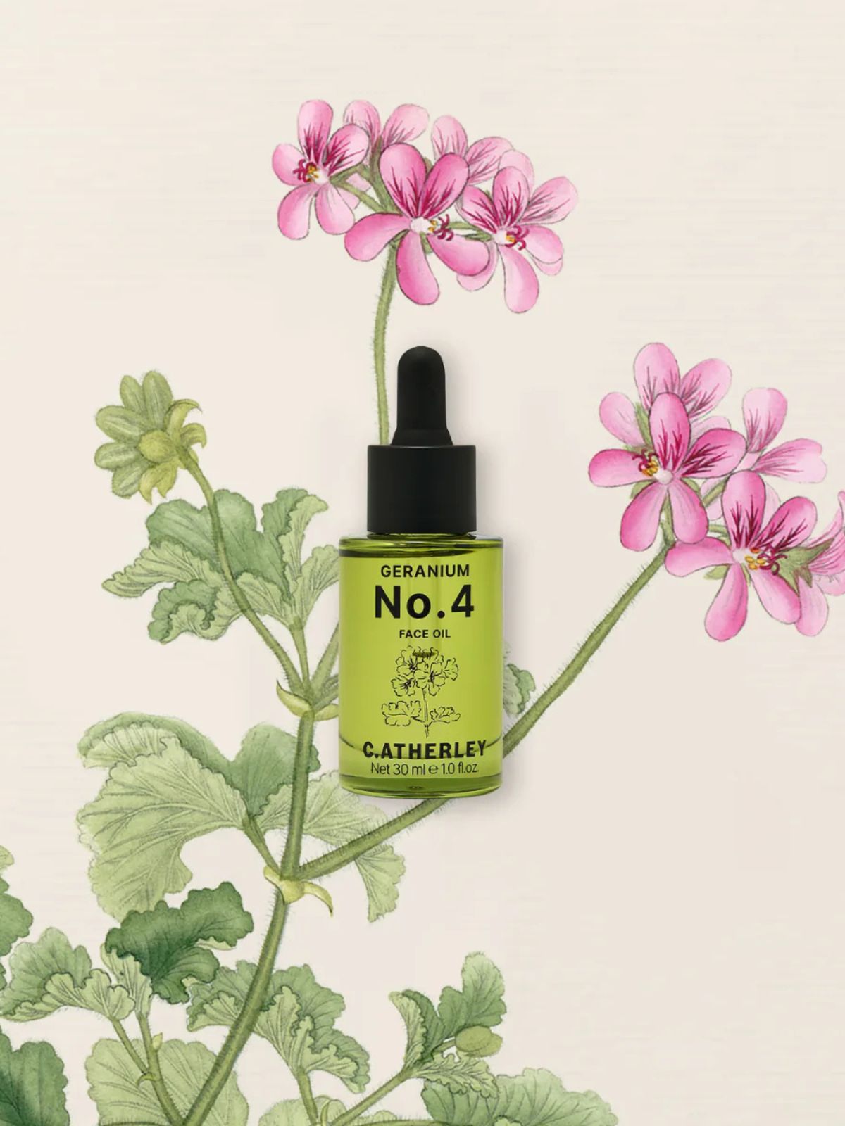 Iris Fashion - C.ATHERLEY - NO4 - Face-Oil - Geranium