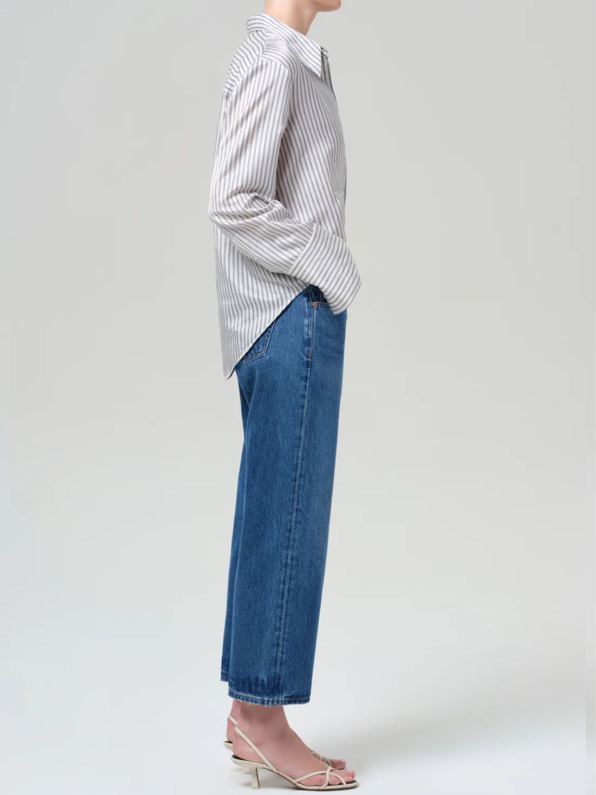 Faye Vintage Straight Jeans - Denim