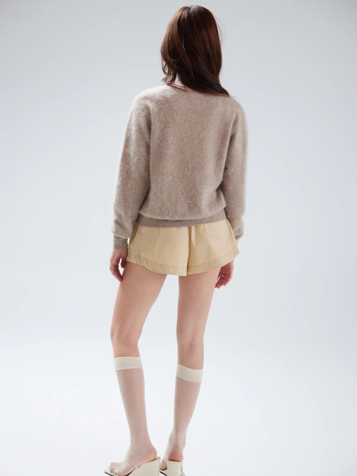 Vienna Brushed Cardigan - Truffle