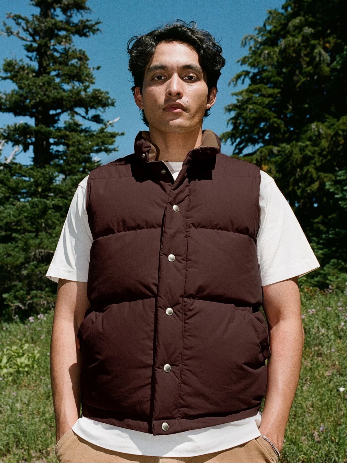 Down Italian Vest - Vintage Black