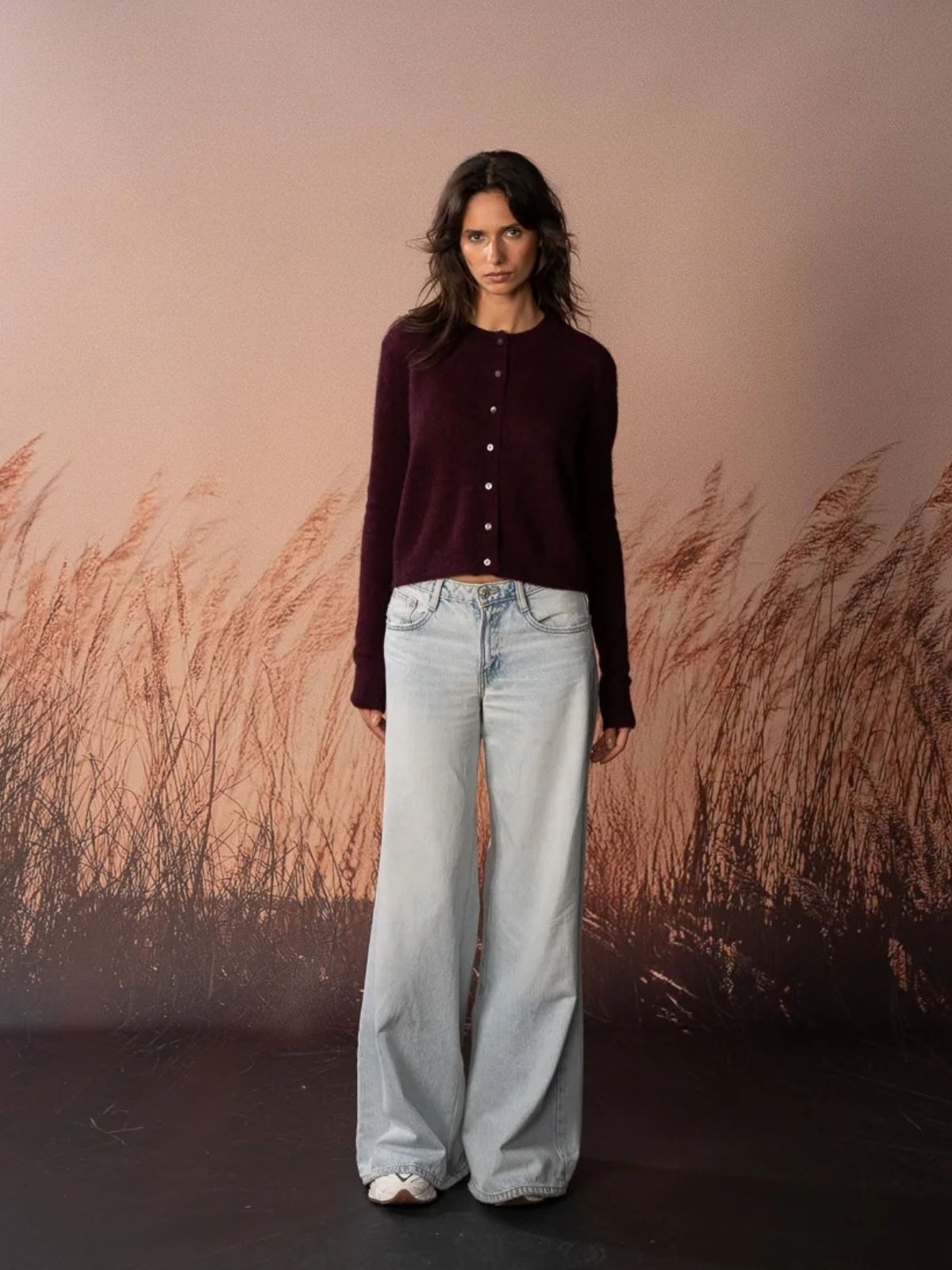 Amara Malou Cardigan - Burgundy