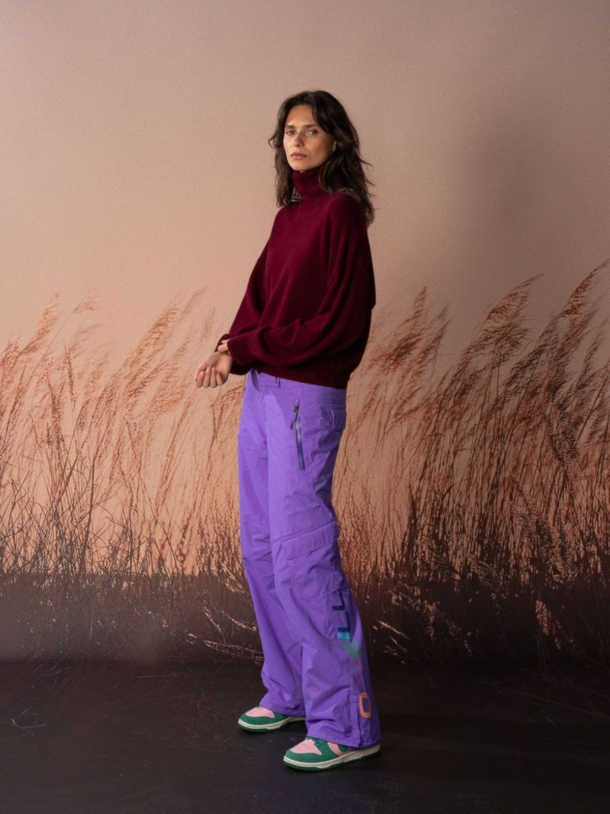 Sundance Roll Neck - Burgundy