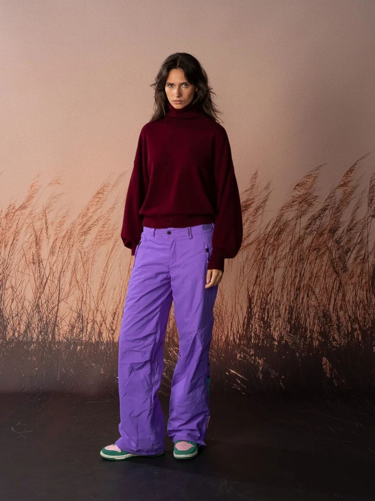 Sundance Roll Neck - Burgundy