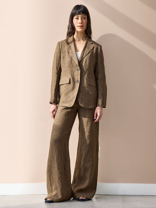 Piedro Linen Trousers - Camel