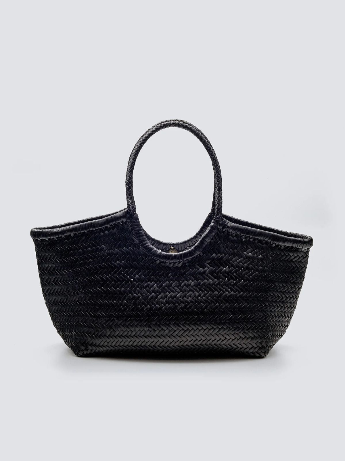 Nantucket Handwoven Big Basket - Black