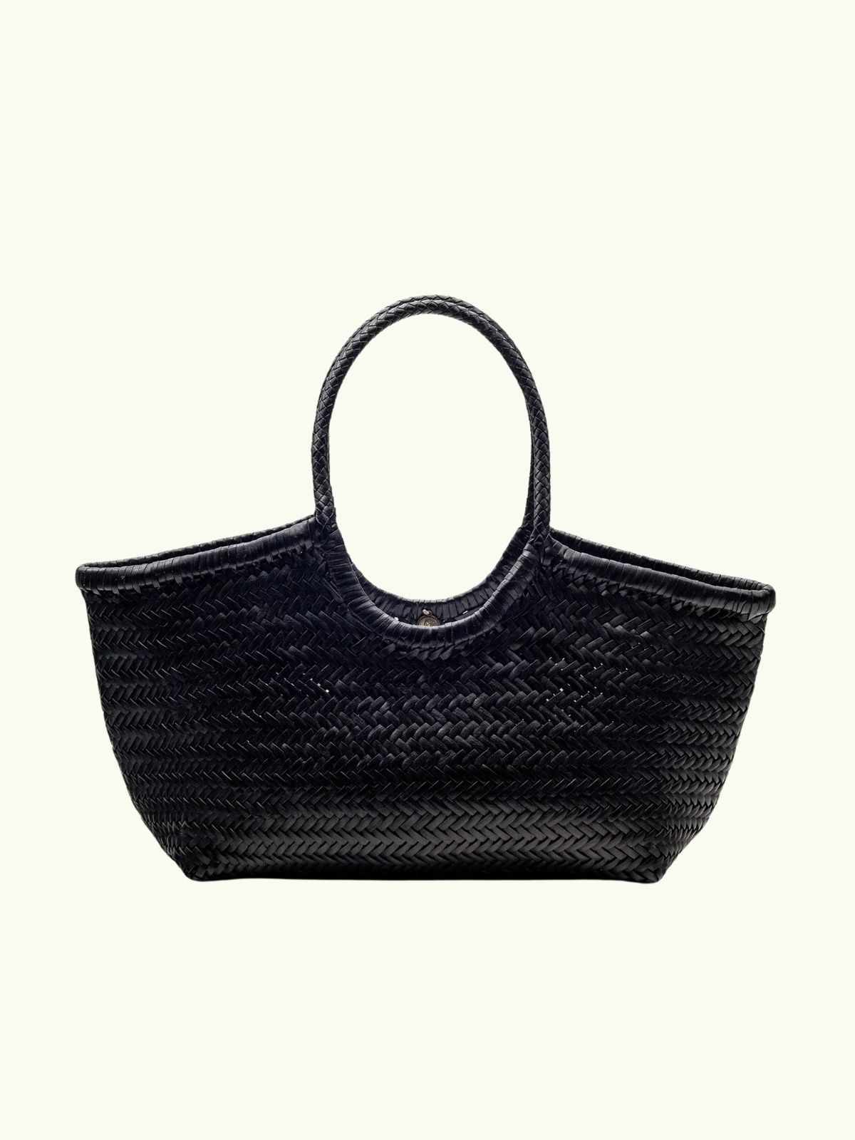 Nantucket Handwoven Big Basket - Black