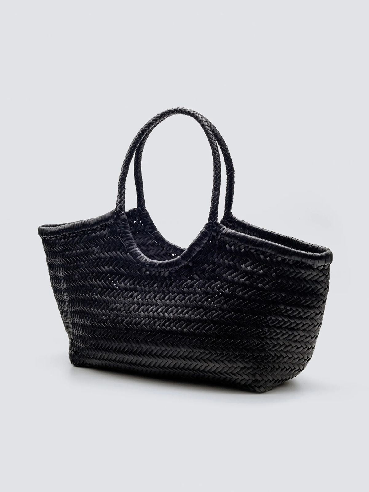 Nantucket Handwoven Big Basket - Black