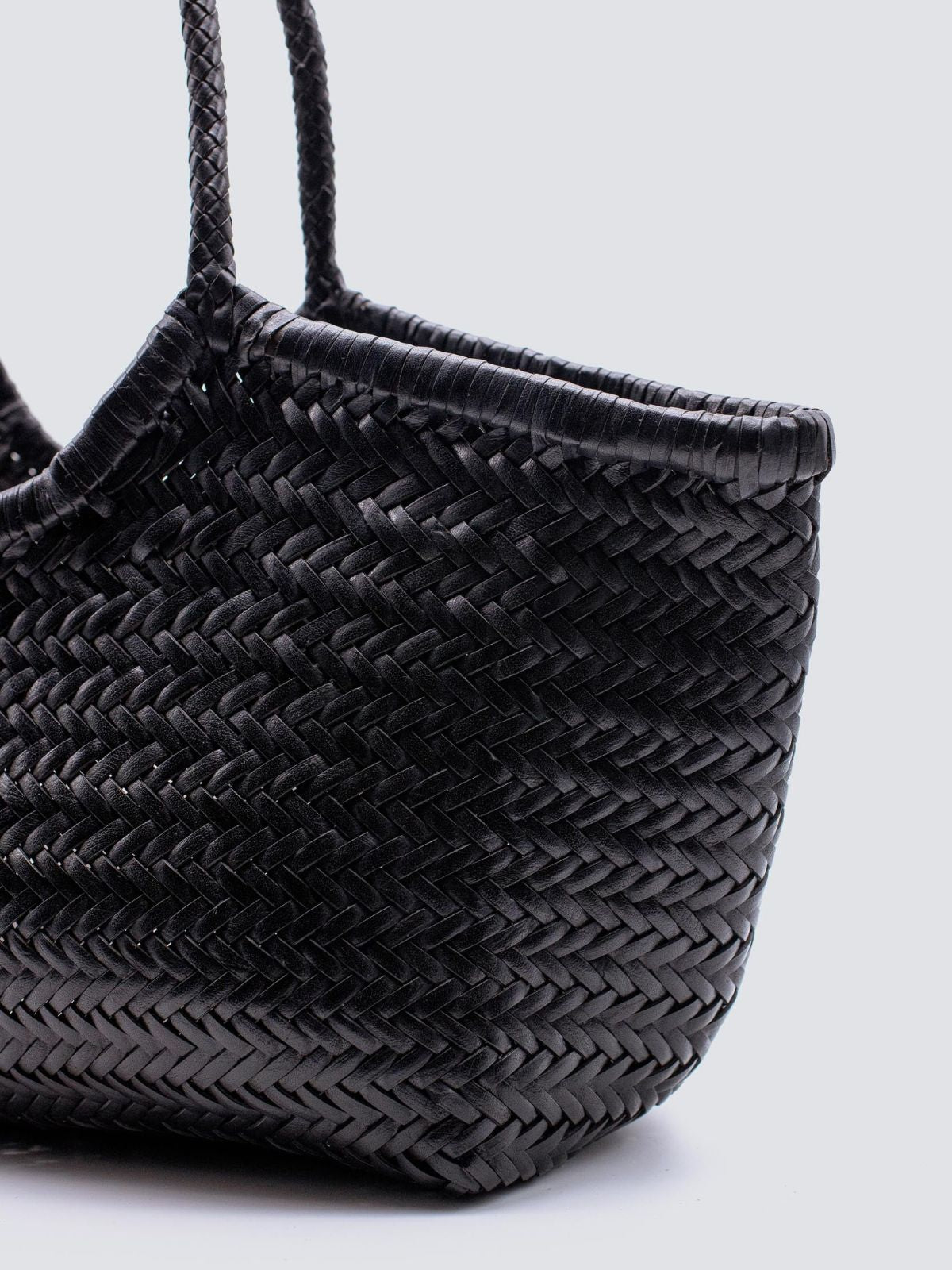 Nantucket Handwoven Big Basket - Black