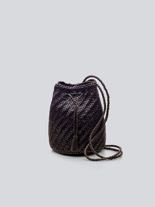 Pompom Double Jump Bag - Dark Brown
