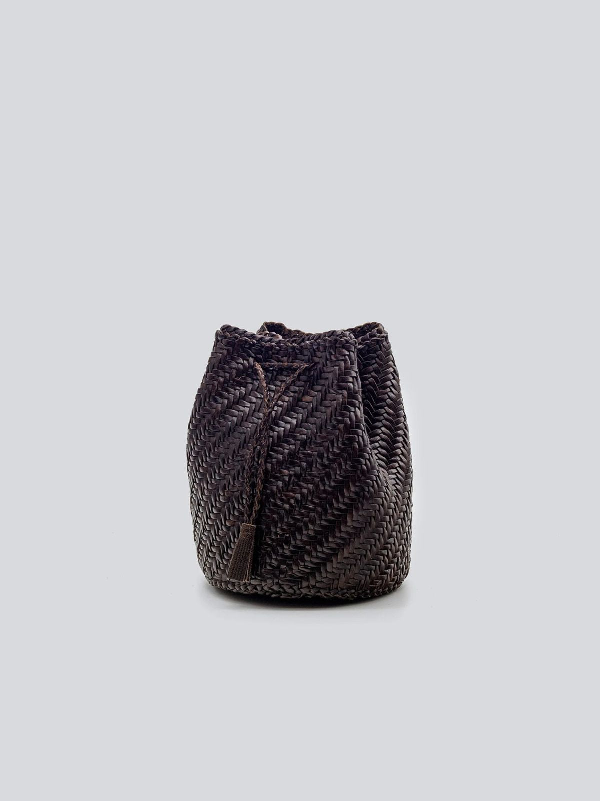 Pompom Double Jump Bag - Dark Brown