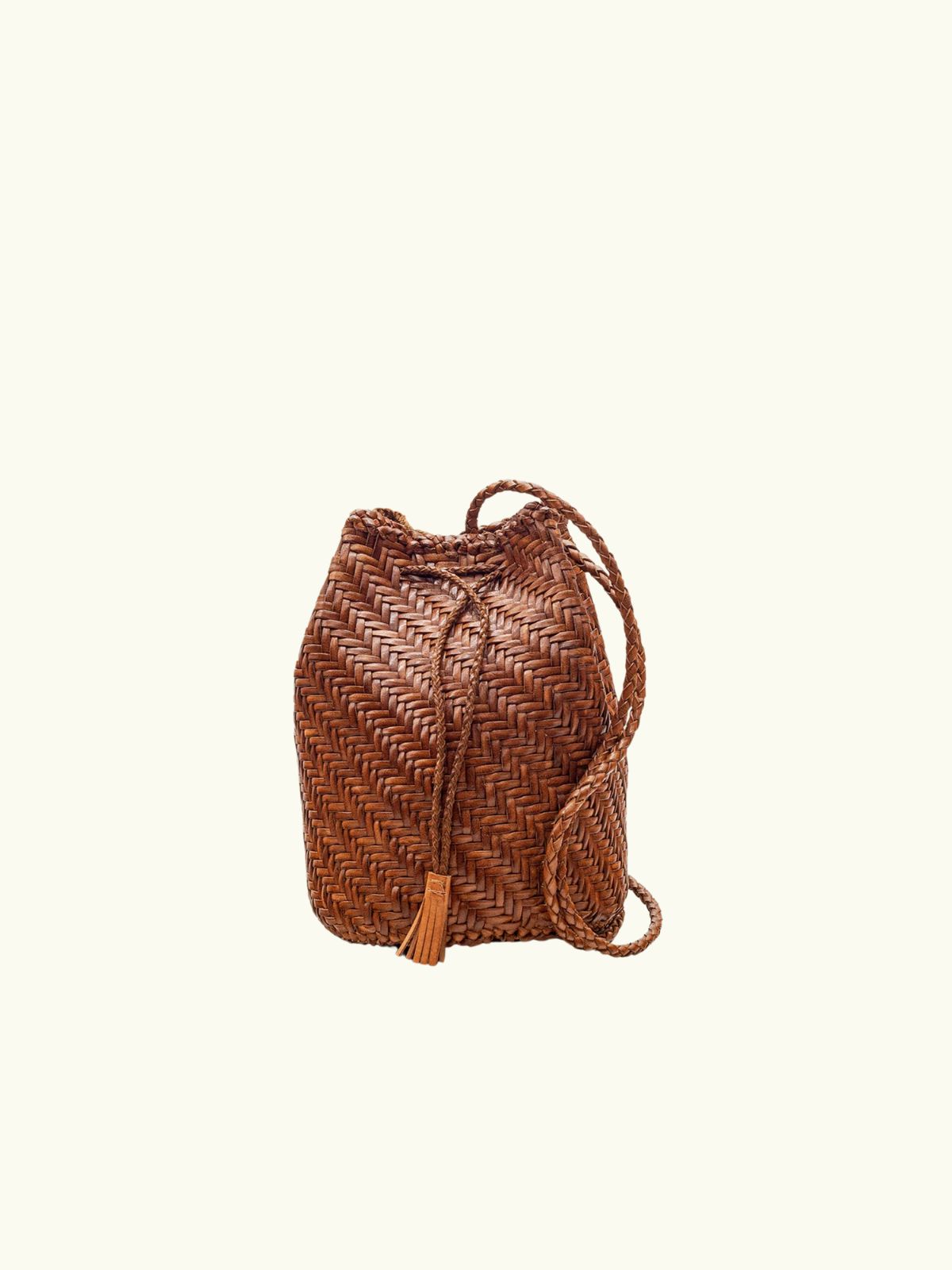 Pompom Double Jump Bag - Tan