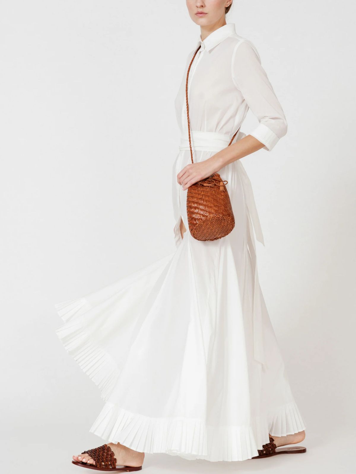 Pompom Double Jump Bag - Tan