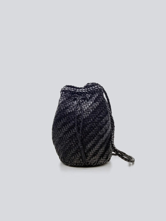 Pompom Double Jump Bag - Black