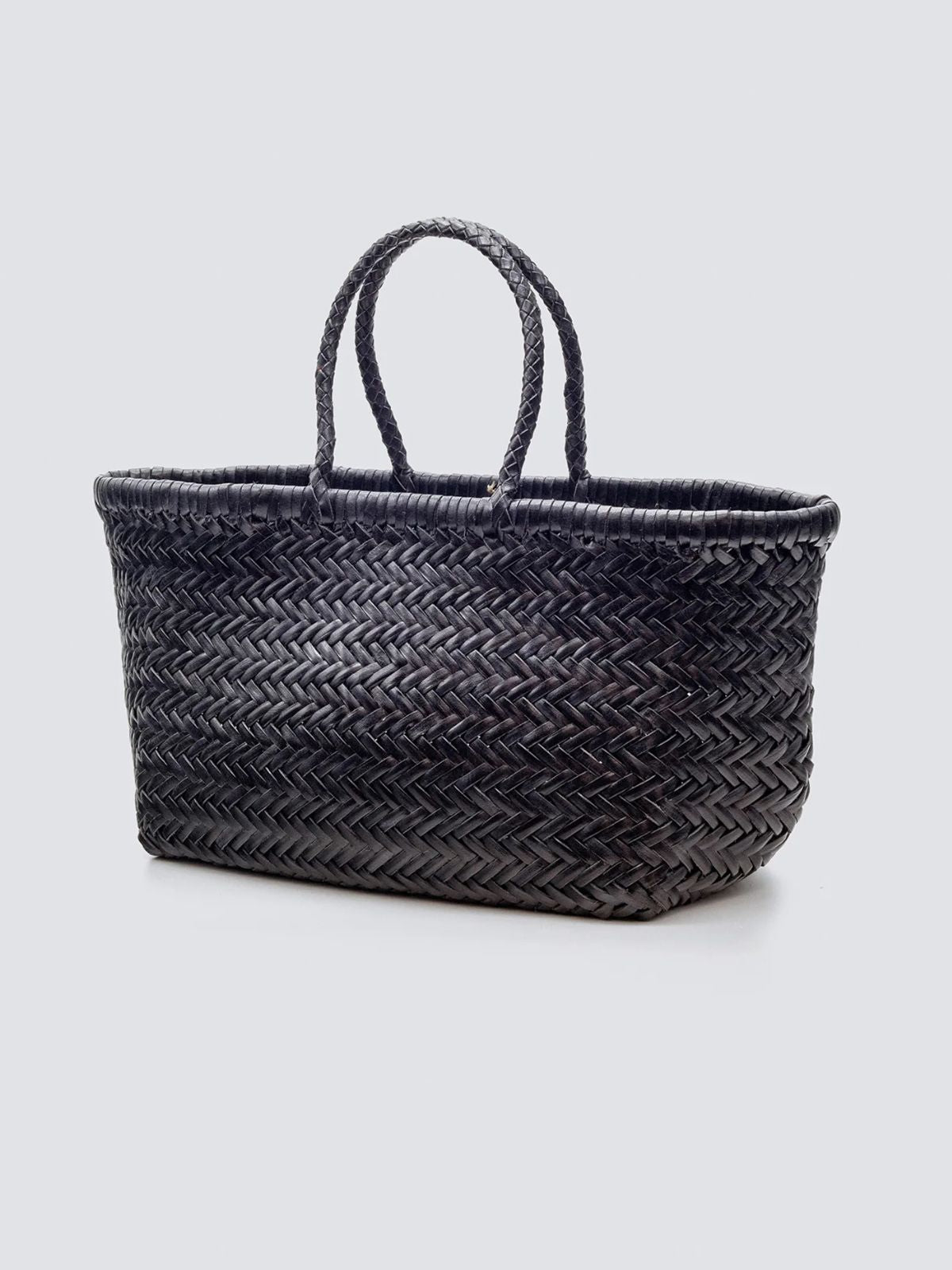 Bamboo Triple Jump Big Basket - Black