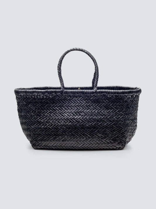 Bamboo Triple Jump Big Basket - Black