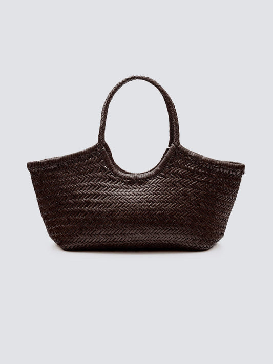 Nantucket Handwoven Big basket - Dark Brown