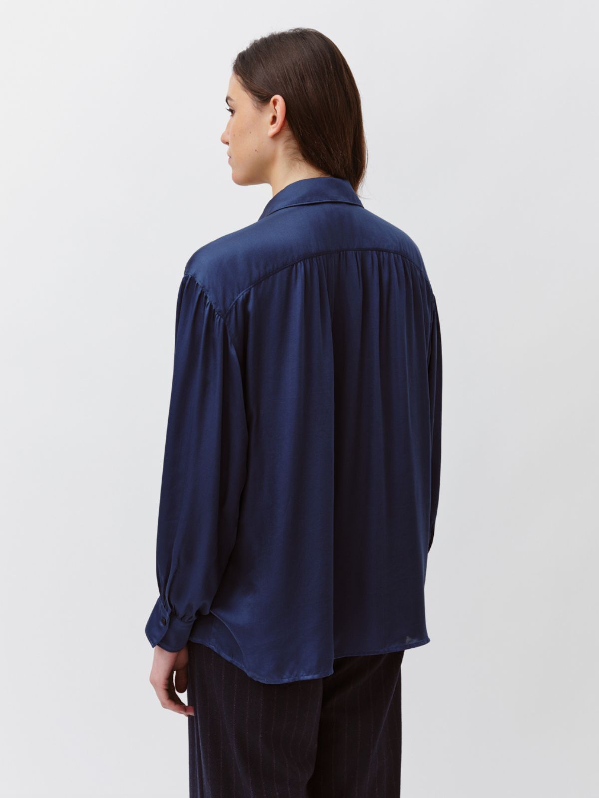 Calbiza Silky Shirt - Blue