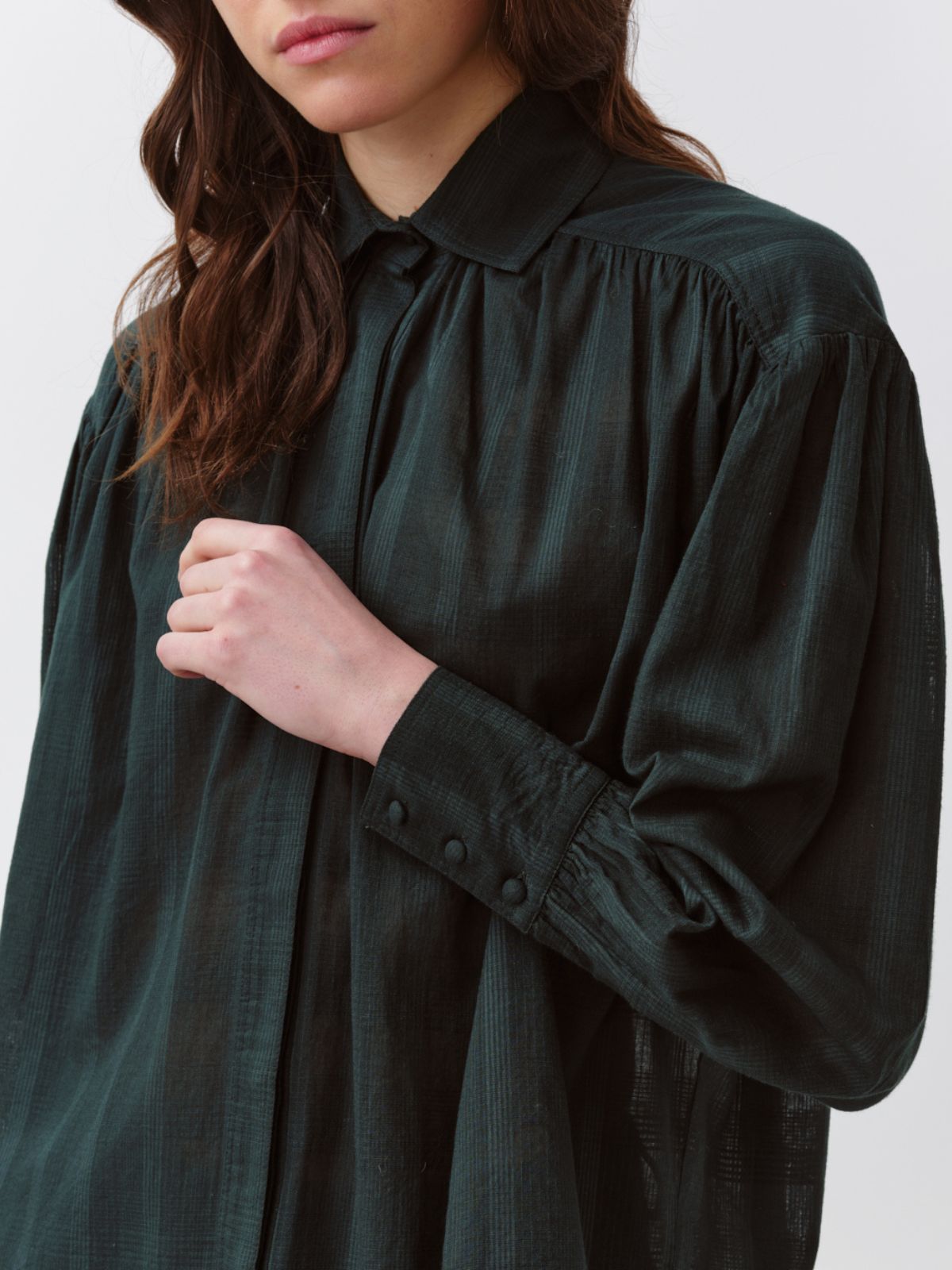 Carina Shirt - Bottle Green