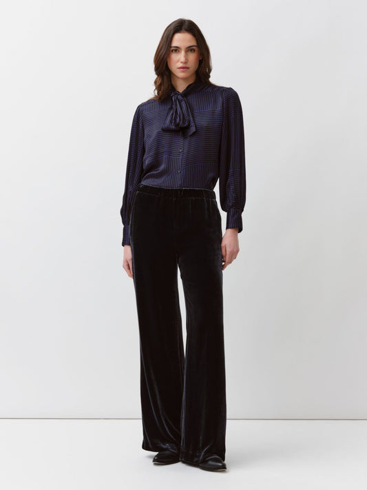 Portorico Velvet Trousers - Navy