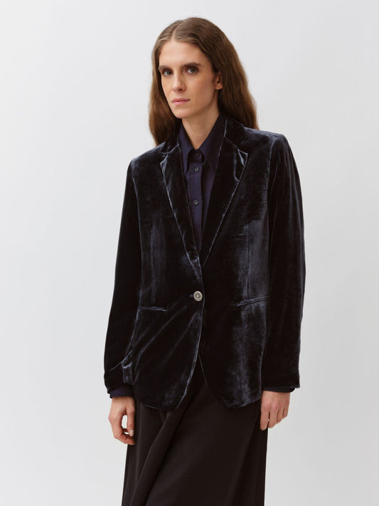 Vikelo Velvet Jacket - Navy