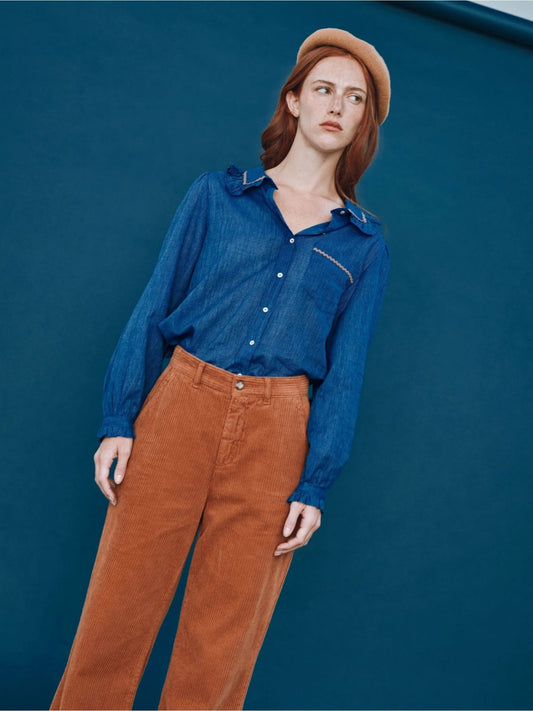 Cassandre Collar Shirt - Blue