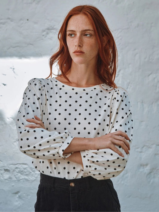 Cayda Polka Dot Top