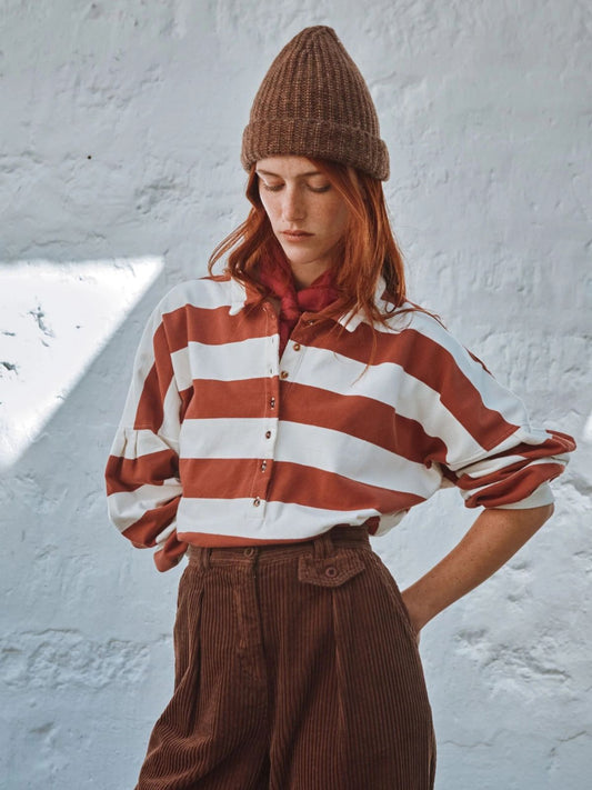 Clement Stripe Polo Jumper