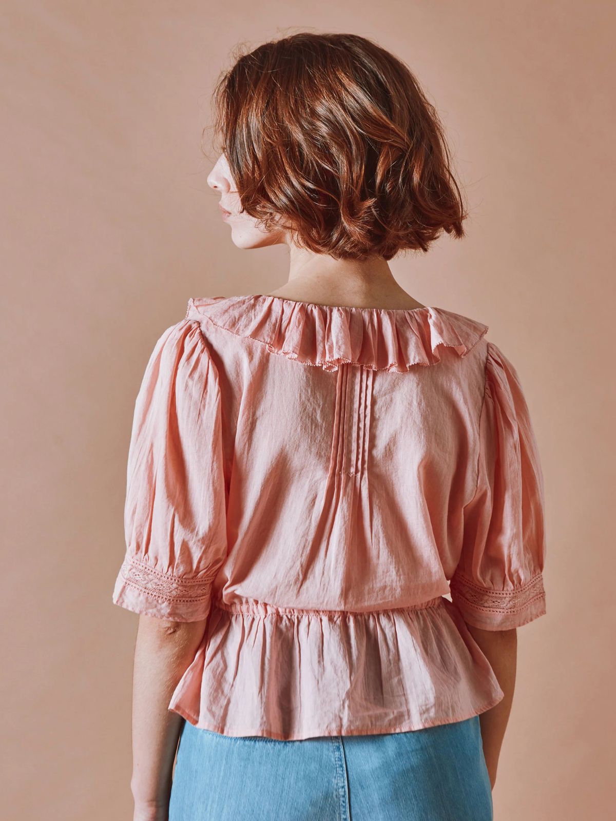 Damoiseau Ruffle blouse - Rose