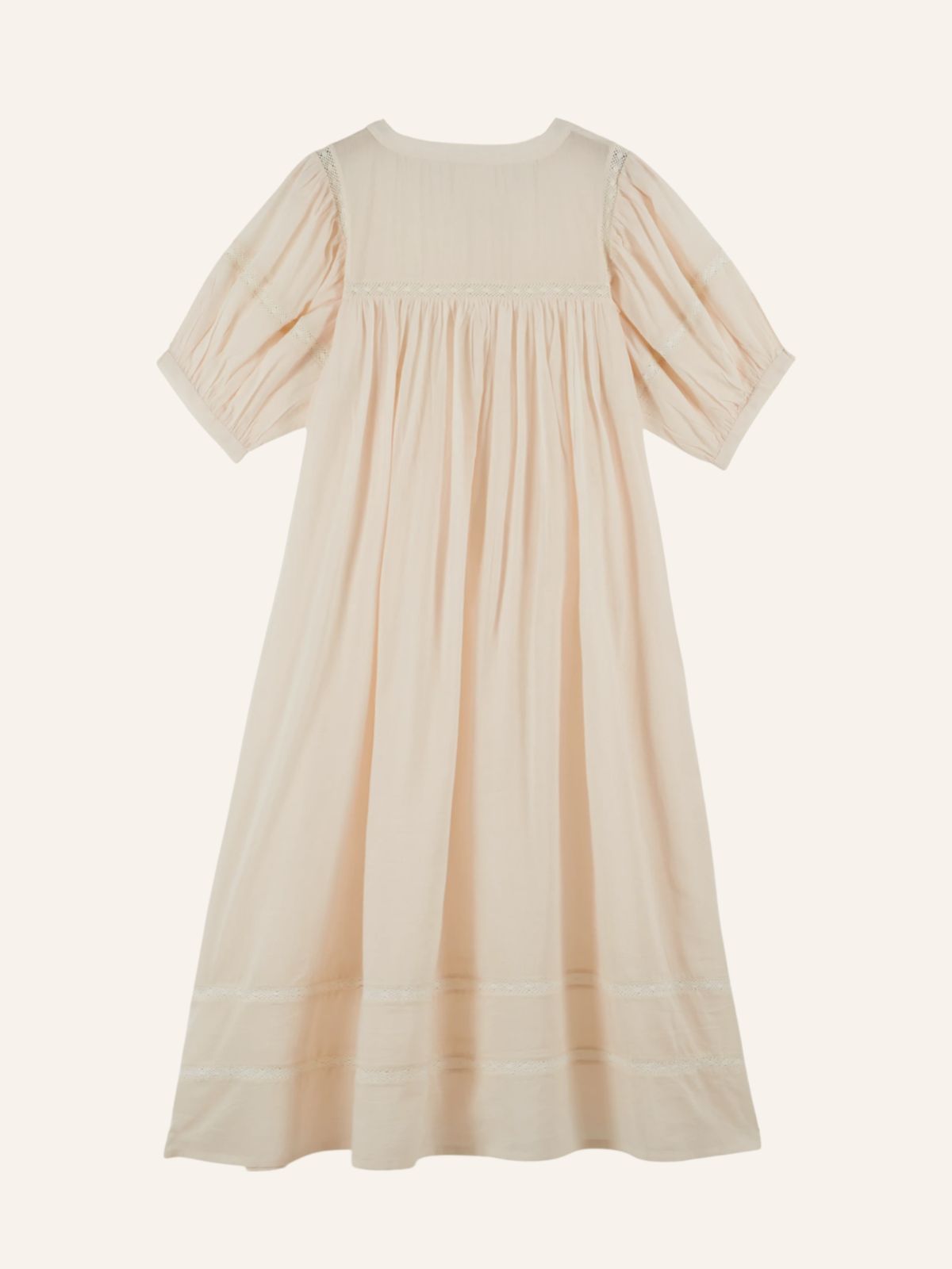 Iris Fashion - EMILE & IDA - Daniela Voile Long Dress - Cream